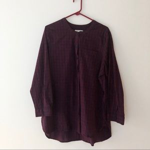 Fall Plaid Tunic Top